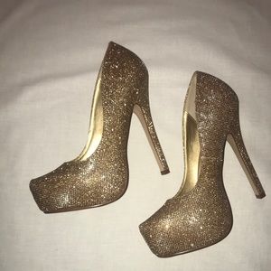 Call-It-Spring Platform Gold high heels 8